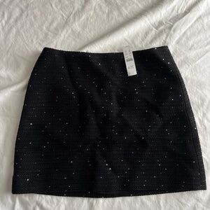 NWT J.crew tweed with sequin skirt